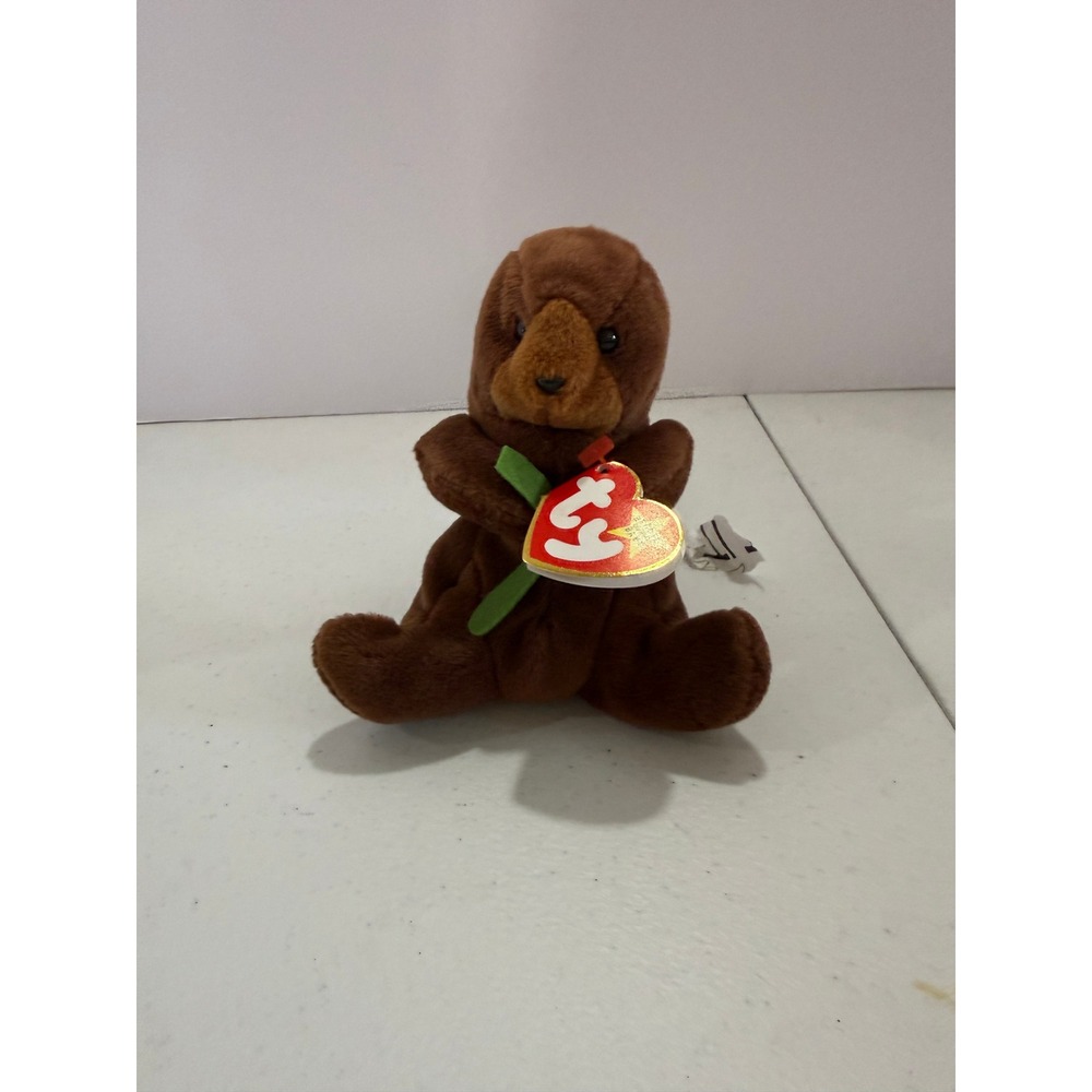 Ty Beanie Baby Seaweed the Otter Vintage Plush With‎ Tags Style 4080 1996